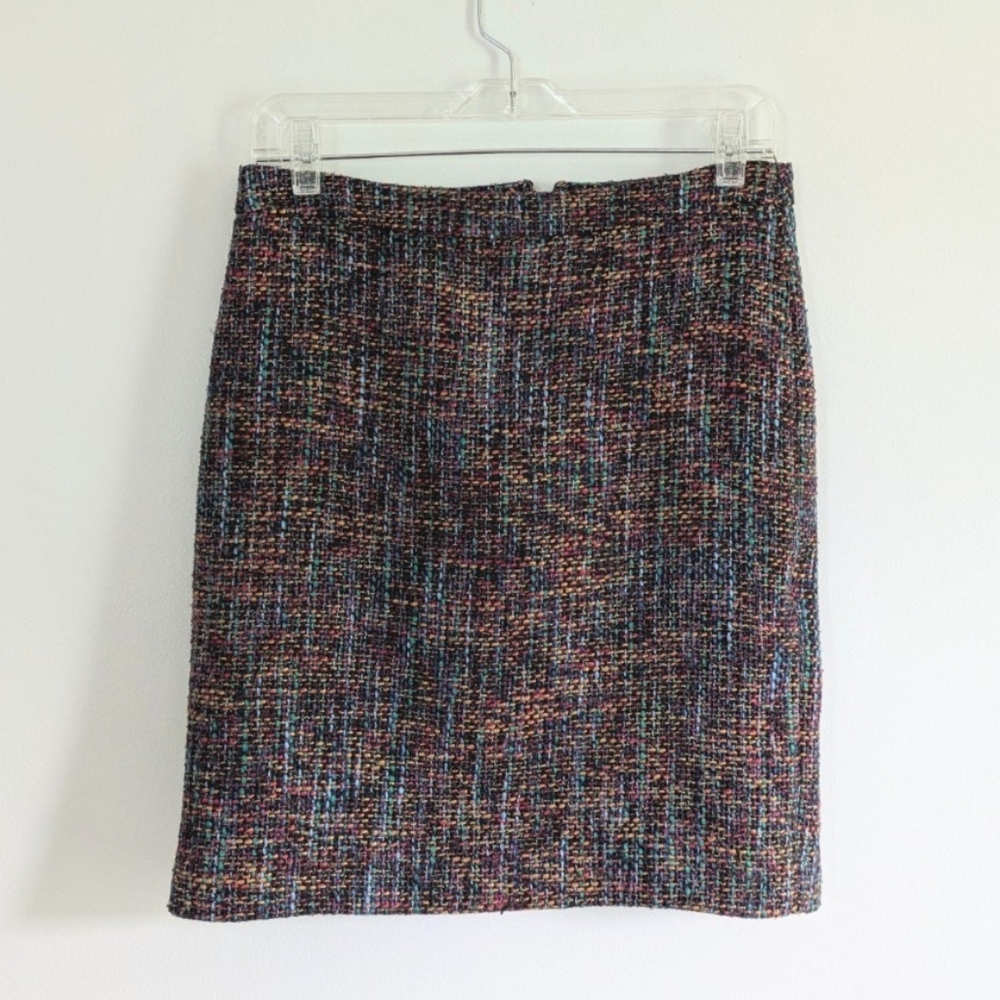 Loft Rainbow Tweed Skirt